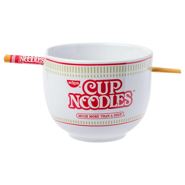 Cuenco de arroz con fideos ramen de cerámica Silver Buffalo Nissin, 600 ml