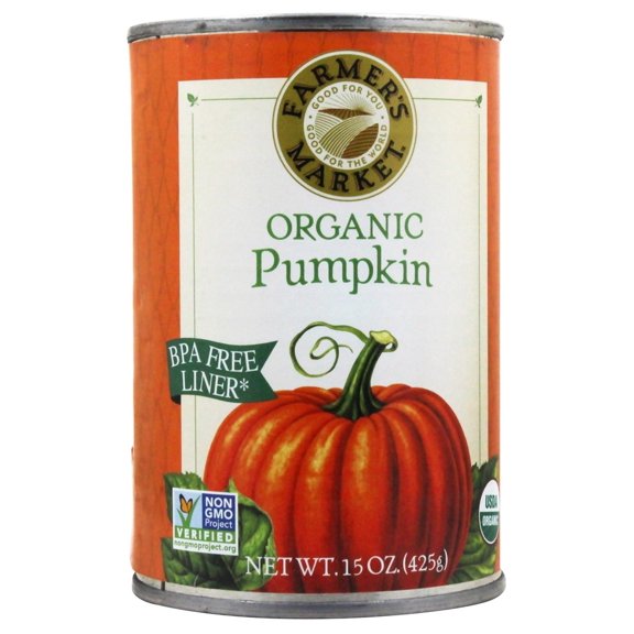 Farmer's Market Organic Pumpkin 15 oz. (Pack of 4)