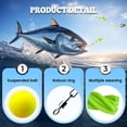 thumbnail image 4 of Double Hook Reverse Bottom Fishing Rig, Surf Fishing Hooks with Float Tackle Set, 4 of 7