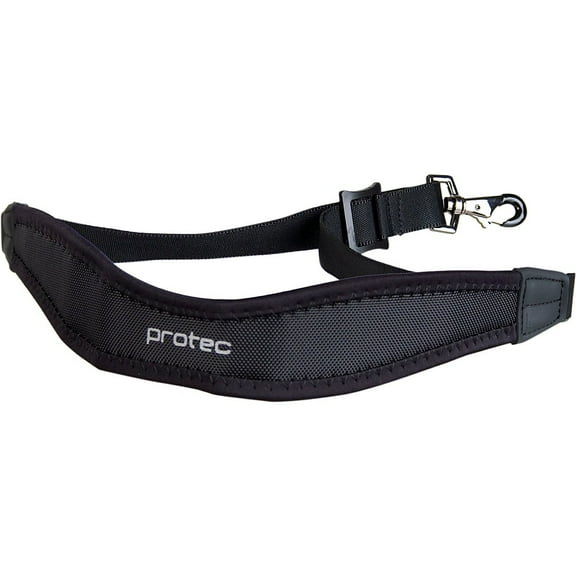 Protec Neoprene "Less-Stress" Neck Strap For Alto / Tenor / Baritone Saxophone 22 in. Black