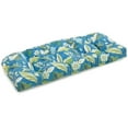 thumbnail image 2 of Blazing Needles Outdoor Wicker Porch Swing Cushion-Kingsley Stripe Ruby, 2 of 2