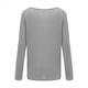 thumbnail image 4 of Blusa de Larga con Cuello y Hombros Descubiertos para Mujer Gris M, 4 of 5