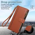 thumbnail image 5 of Phone case suitable for VIVO Y15 phone case with card slot wallet, stylish PU leather magnetic flip zipper phone case, 5 of 5