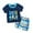 E01 Navy, variant on Summer Clothes for Boys Size 6-8 Cartoon Plane Short Sleeve Tops Shorts 2 Piece Outfit Sets Gym Sports Kids Clothing(Sportswear, Yellow, 4-5 Years)