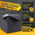 thumbnail image 2 of HOMEXCEL Microfiber Cleaning Cloths 12 Pack, Premium 16 x 16 inch Microfiber Towel for Cars, Ultra Absorbent Car Washing Cloth, Lint Free Streak Free Wash Cloths for Car, Kitchen, and Window, Grey, 2 of 7
