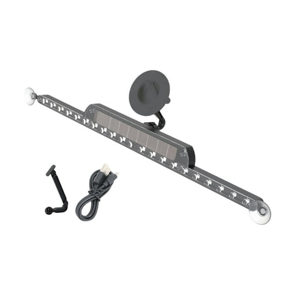 TIEVOSA Lumières Clignotantes d'Avertissement de Collision Arrière Solaires LED Décoratives pour Camions avec Télécommande Lumière Solaire LED Décorative Lumière d'Urgence pour Véhicules Toit