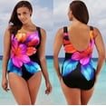 thumbnail image 2 of Plus Size One Piece Swimsuit 2020 Amazon Locate Print Sexy Bikini Swimsuit ColorLight blue XL, 2 of 6