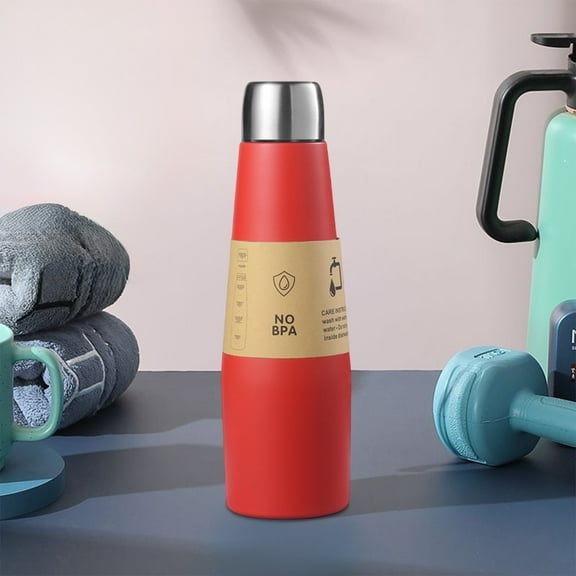 Gnmfd Stainless Steel Vacuum Insulated Mug, Large Portable Sports Cup Hot Cold Drinks Bottle, Leak Proof Thermos for Office Gym Outdoor Travel Use