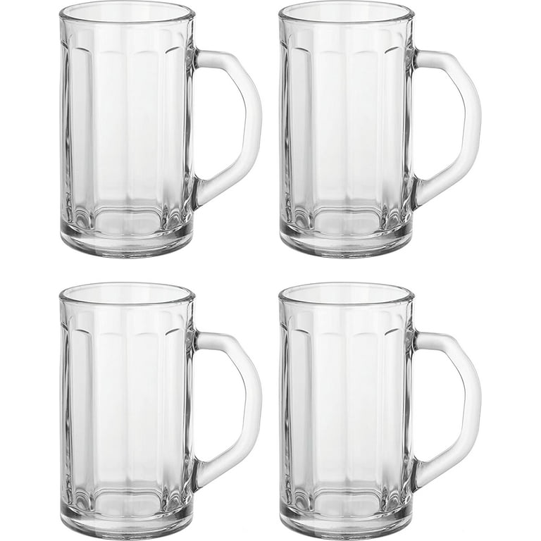2pcs, Beer Glasses, Glass Mug With Handle, 18 Oz (about 510.3 G), Large  Beer Glass, Drink Glass Bar Drinking Glass, Suitable For Bar, Alcohol, And  Mor