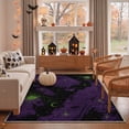 thumbnail image 6 of GENIMO 5'x7' Halloween Area Rug for Living Room, Washable Non Slip Soft Boho Celestial Indoor Rug for Bedroom Dining Room Home Office, Nebula Purple, 6 of 6