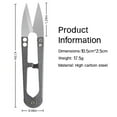 thumbnail image 4 of viviyoo U-Shaped Thread Snips, Stainless Steel Sewing Scissors, 6 Pack, Black and Pink, 4 of 7