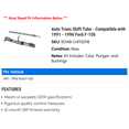 thumbnail image 2 of Auto Trans Shift Tube - Compatible with 1991 - 1996 Ford F-150 1992 1993 1994 1995, 2 of 2