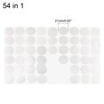 thumbnail image 4 of Uxcell Plastic Self-Adhesive Screw Hole Sticker 8.5" x 5.91" White 54 in 1, 4 of 6