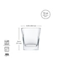 thumbnail image 5 of Red Series 10 oz. Square-to-Round Dual-Cut Cut Drinking Glasses, Set of 4, 5 of 9