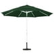 11' Aluminium Marché Umbrella Collier Inclinable Mat Blanc/oléfine/chasseur Vert/dwv – image 2 sur 2