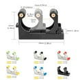 thumbnail image 3 of Greeniant Gancho de bicicleta Soporte de plástico Perchas portátiles Fuera de Bicicleta de montaña Ciclismo Carreras Estacionamiento Hebilla Rack Blanco Type3 NO3 Greeniant OD021874-01, 3 of 6