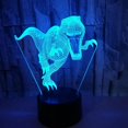 thumbnail image 2 of Dinosaur Night Lights 3D Night Light Lamp 7 Colors LED Changing Touch Table Desk Lamps Bedroom Decorative Lighting for Kids Toys Gifts, 2 of 7
