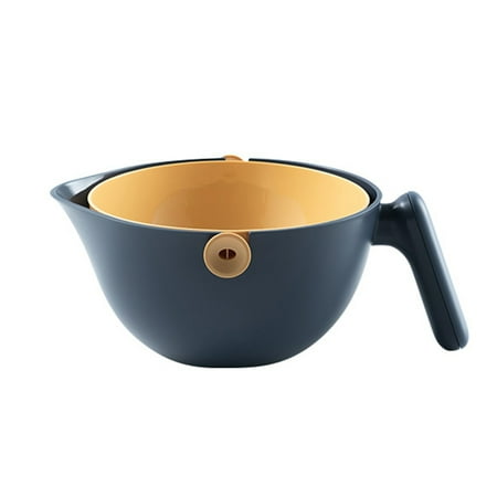 

Noodle Kitchen Colander Bowl Set Detachable 2 In 1 2L PP Vegetable Fruit Large