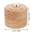 thumbnail image 2 of HLONK Baby Tooth Collection Box Light Brown Wooden Holiday present 1Pcs 2x2x1.6In, 2 of 8