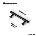 thumbnail image 4 of Goo-Ki 3''(76mm) Hole Center Elegant Black Zinc Alloy Cabinet Handles - Modern Striped Decorations Cabinet Pull Hardware for Bedroom, Kitchen, 6 Pack, 4 of 8