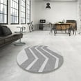 thumbnail image 3 of Ahgly Company Indoor Rectangle Patterned Battleship Gray Area Rugs, 2' x 4', 3 of 6