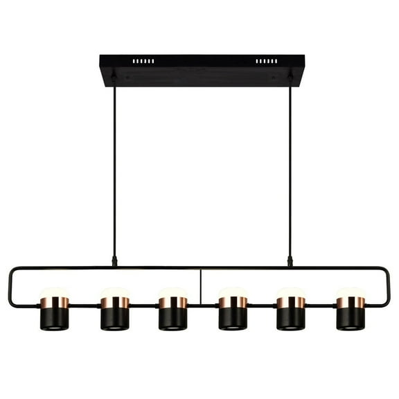 CWI Lighting Moxie Contemporary Metal LED Pool Table Light in Black