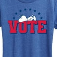 thumbnail image 3 of Peanuts - Vote Snoopy - Ladies Short Sleeve Classic Fit Tee, 3 of 6