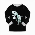 thumbnail image 5 of NOLDARES Toddler Boys Pajamas Long Sleeve Crew Neck Cartoon Printing Top and Pants PJ Set Sleepwear Boys Outfits Sets,4-5 Y, 5 of 8