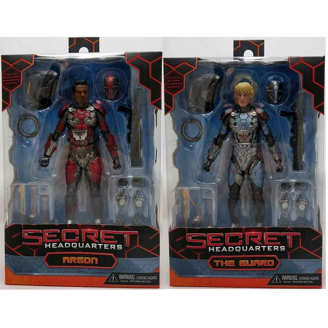 Secret Headquarters 7 Inch Action Figure - Set of 2 (Argon & The Guard)