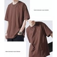 thumbnail image 4 of Playera Hombre Hiphop Oversize Moda Manga Corta Pure Color, 4 of 5