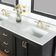 thumbnail image 6 of Hadiya 72" Double Bathroom Vanity Set in Black Oak with Aosta White Composite Stone Countertop with Mirror, 6 of 8