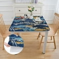 thumbnail image 2 of WYYP Pagodas Square Table Cloth 100% Polyester Fiber 40*40, 2 of 8