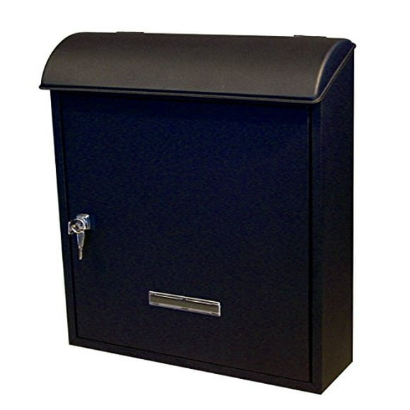 Éclairage Artistique SB06 Coffre à Courrier Mural avec Serrure, Noir