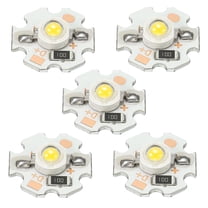 Uxcell 1W 110lm 3000-3200K 20mm 5VDC COB LED Light Chip Beads Energy Saving Bulb Warm White 20 Pack