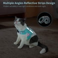 thumbnail image 4 of Anti-Escape Cat Leash and Harness Set, Adjustable Soft Mesh Breathable Pet Reflective Vest with Innovative Anti-Lost Card (L,Cyan), 4 of 5