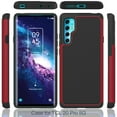 thumbnail image 6 of TCL 20 Pro 5G Case, [Not Fit TCL 20S] Military Grade 6 Feet Drop Test Protection Dual Layer Cover with [Temerped Glass Screen Protector]-Red, 6 of 7