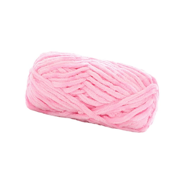 Hilo de lana grueso para tejer a mano, 80 m, hilo de lana gigante voluminoso, hilo voluminoso para tejer a mano. Rosa
