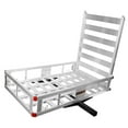 thumbnail image 7 of 800 LBS Hitch Mount Cargo Carrier, Aluminum Luggage Carrier Rack, Hitch Cargo Carrier ,48x28x10in Size, 45" Ramp for Truck Pickup Beach Trips, 7 of 7