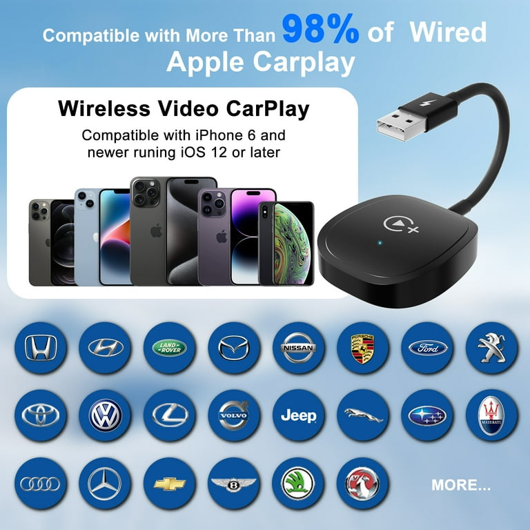 Adattatore CarPlay Wireless Con Netflix E YouTube - Per Auto Dal 2016, Plug & Play - Foto 3