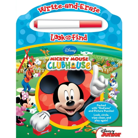 Disney Junior Mickey: Write-And-Erase Look and Find (Board Book)