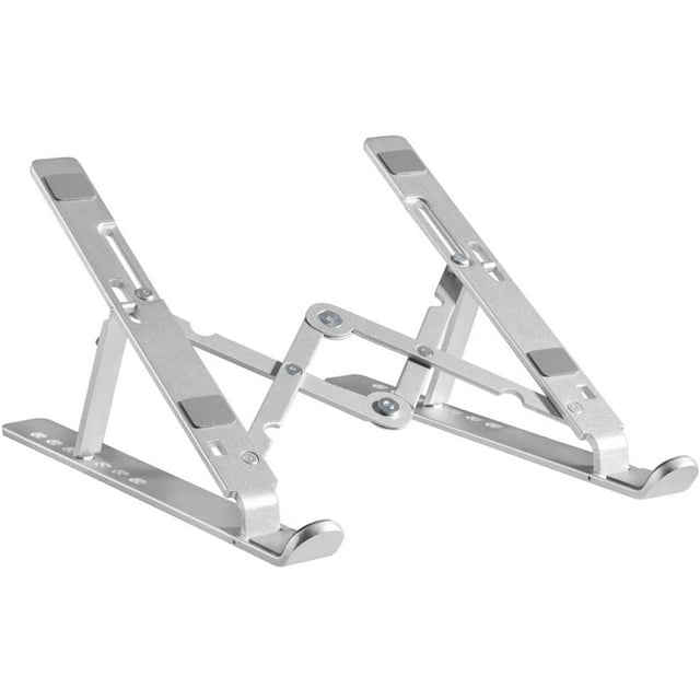 Portable Laptop Desk Stand Foldable, Ergonomic Computer Stand Cooling Pad, Ventilated Laptop Riser 10-16” Laptops