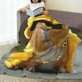 thumbnail image 6 of Cauagu Heavy Metal Style Guinea Pig Pattern Flannel Bed Blankets,Fleece Blanket Comfortable Air Conditioning Blanket for Sofa Bed Travel Couch & Living Room -80"x60", 6 of 8