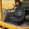 thumbnail image 5 of Peakora Universal Garden Tractor Seat, Suspension Seat for Tractor, High Back Forklift Seat, Filled with Polyethylene Foam, Large Seat(18.54*18.5 Inches) Black, 5 of 18