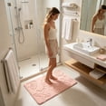 thumbnail image 7 of Dtchengua Coastal Beach Bath Mats for Bathroom Decor, Seashells Starfish Absorbent Bath Rug Non-Slip Floor Rug Carpets for Kitchen Bathroom Laundry Bedroom Living Room, 7 of 7