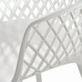 thumbnail image 4 of Abram Outdoor Modern Dining Chair, Set of 4, White, 4 of 8
