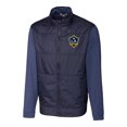 thumbnail image 2 of Men's Cutter & Buck  Navy LA Galaxy Stealth Hybrid Quilted Full-Zip Windbreaker Jacket, 2 of 3