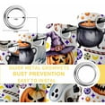 thumbnail image 4 of Fsddascl Halloween Blackout Curtains for Bedroom/Living Room, Thermal Insulated Kitchen Curtains, Skeleton Candy Cane Pumpkin Cute Ghost Grommet Darkening Window Treatment Drapes 52"x63"x2, 4 of 6