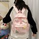 thumbnail image 5 of Mochila de lona de gran capacidad para mujer, morral informal Y2k, bolso de hombro, mochila escolar para adolescentes y niñas, 5 of 5