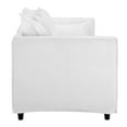 thumbnail image 4 of Modway Avalon Modern Wood and Fabric Slipcover Sofa in White Finish, 4 of 11