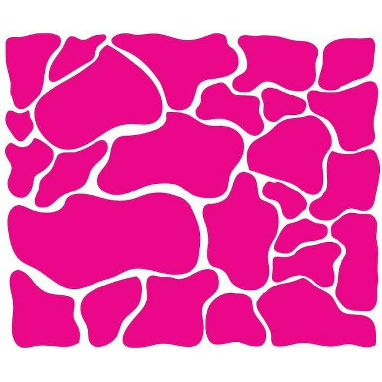 Hot Pink Cow Print Wall Stickers Decals Farm Theme Decor 